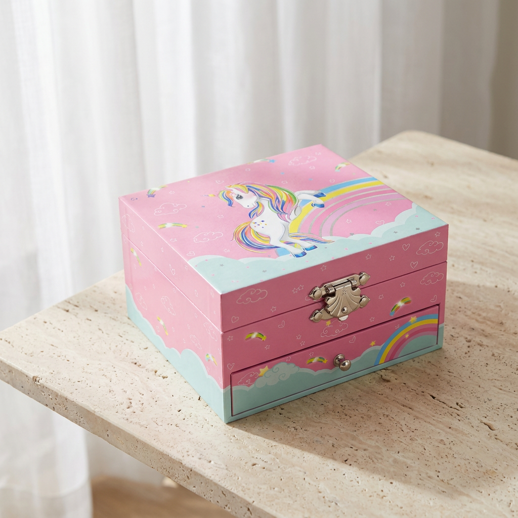 Boîte À Bijoux Licorne Mélodieuse