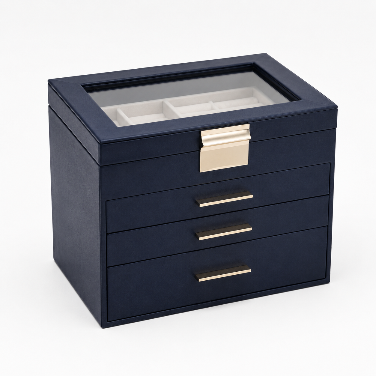 Boite a bijoux avec miroir noir - vue studio Image