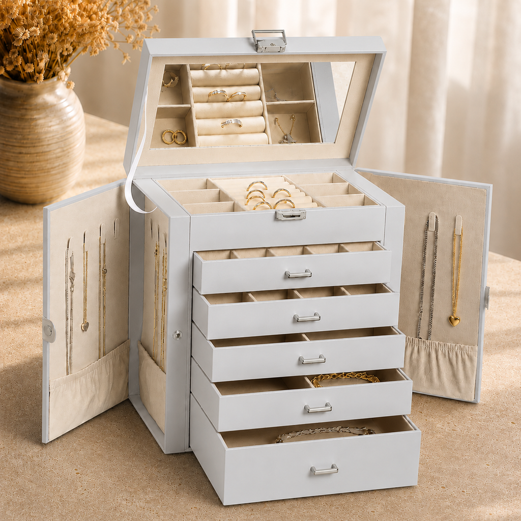 Boîte À Bijoux Commode 5 Tiroirs