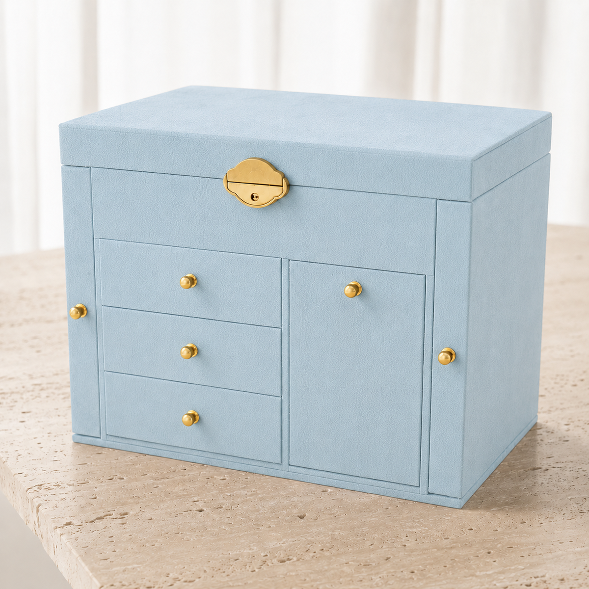 Boîte À Bijoux Grand Coffret À Tiroirs