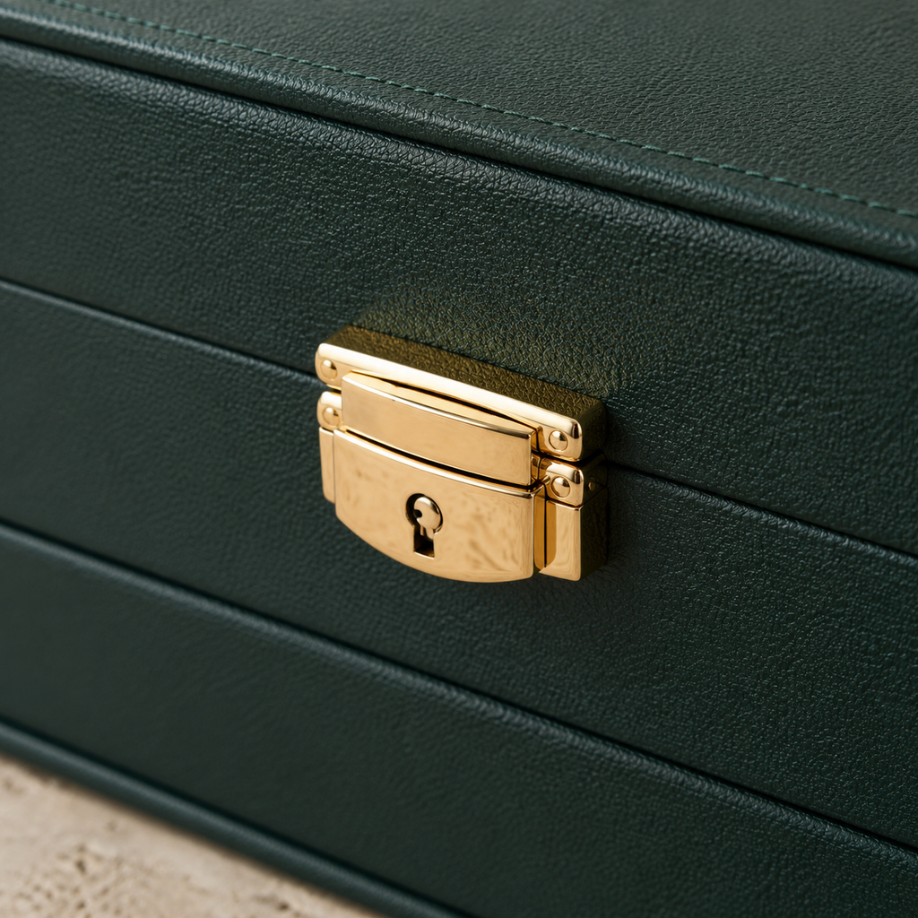 Boîte À Bijoux Cuir Multi-Niveaux