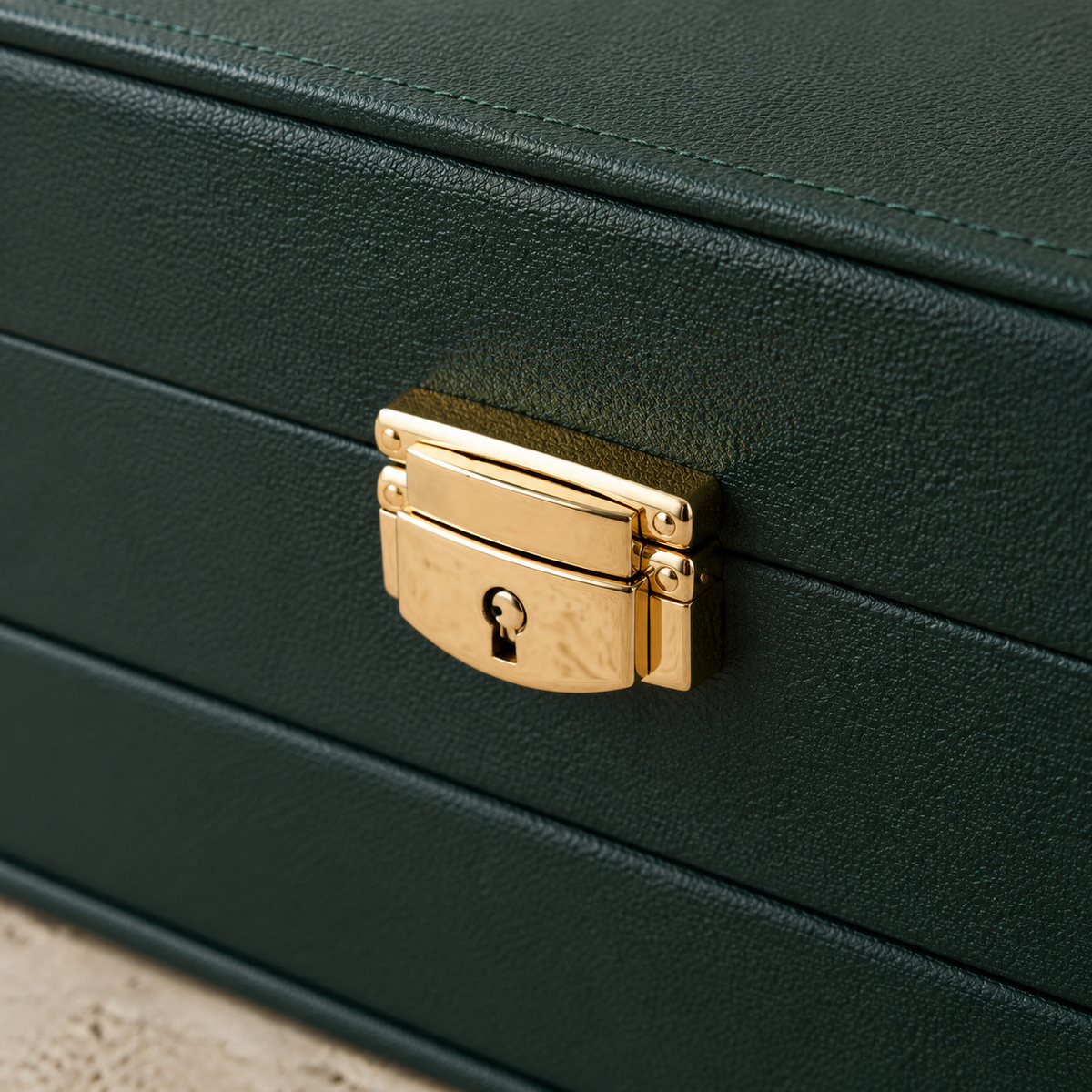 Boîte À Bijoux Cuir Multi-Niveaux