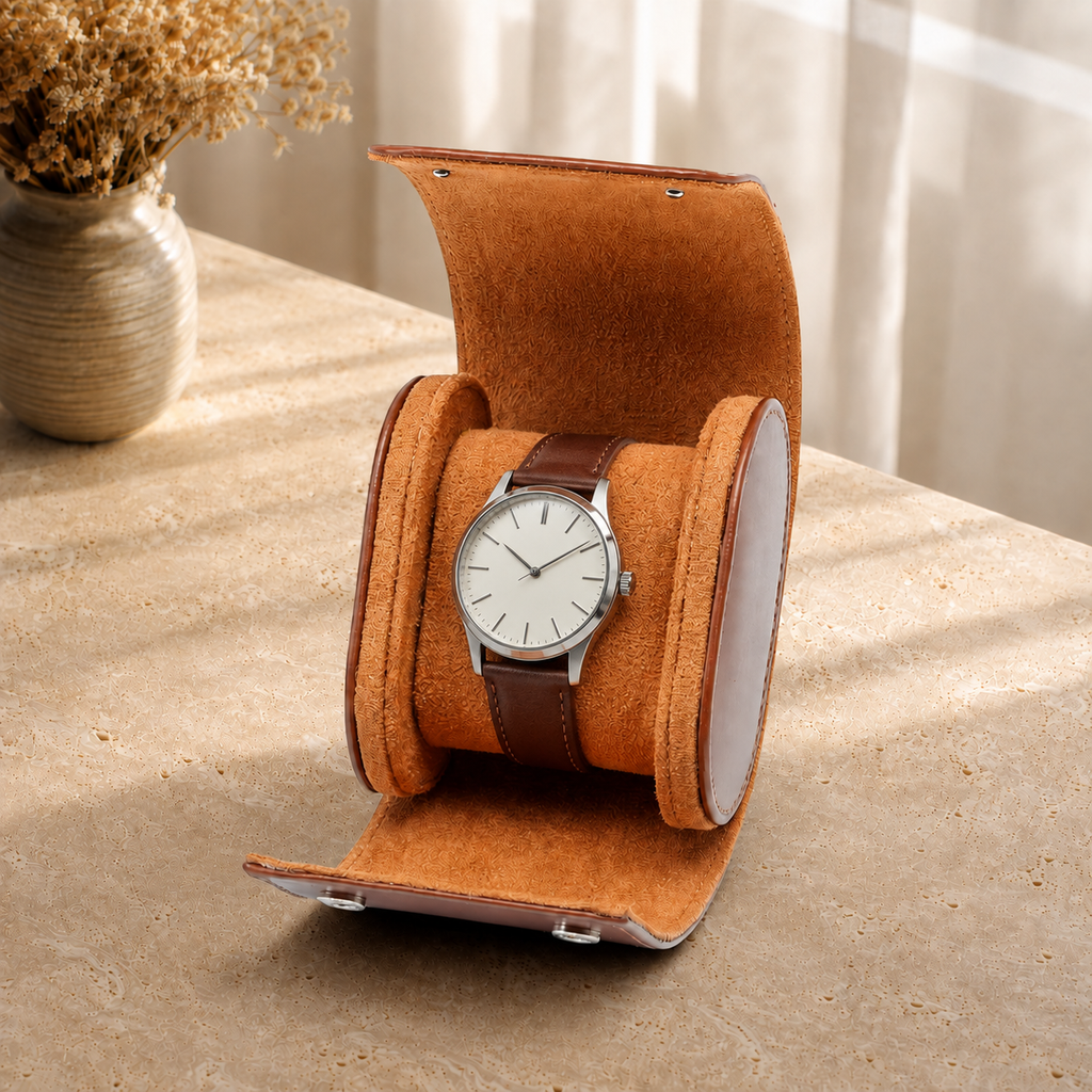 Boîte À Montre Étui Cuir Nomade