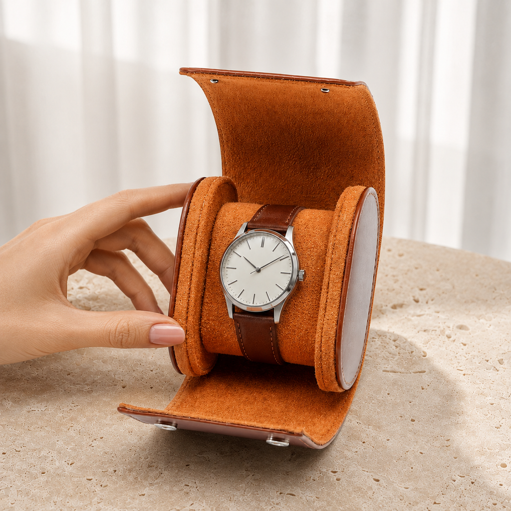 Boîte À Montre Étui Cuir Nomade