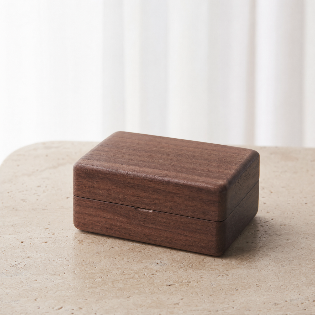 Petite boîte à bijoux bois foncé