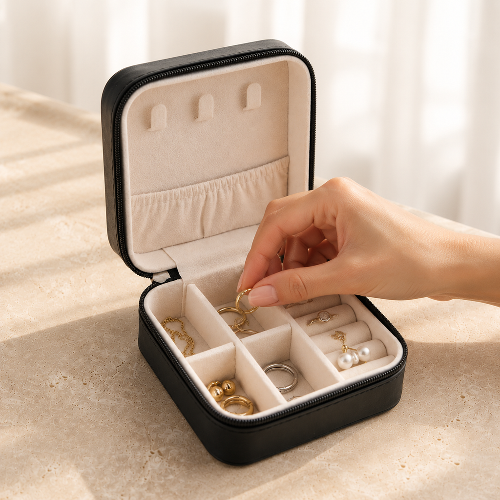 Petite Boîte À Bijoux Voyage Compacte