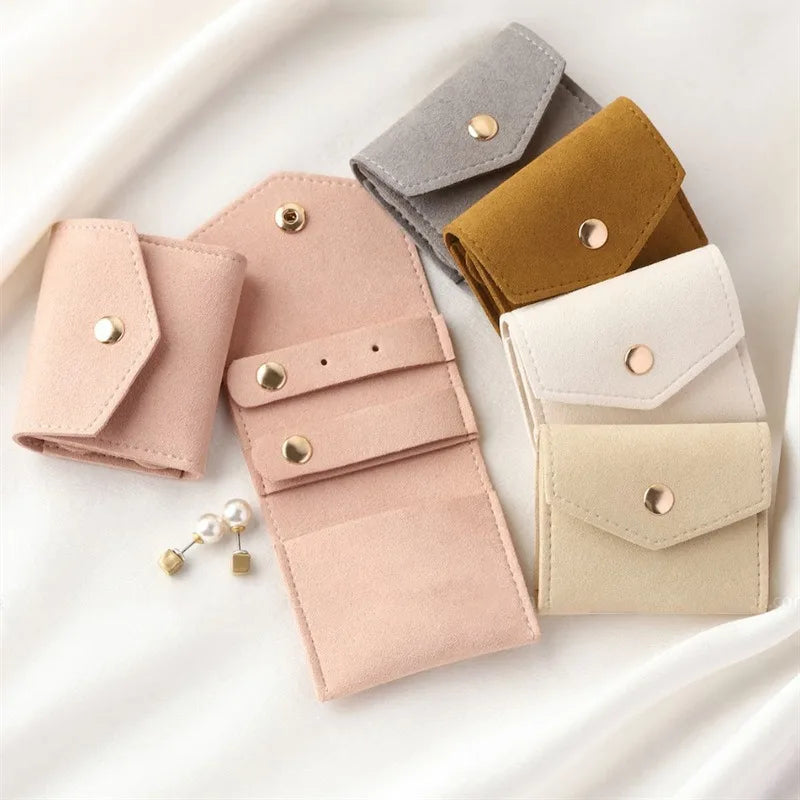 Pochette Bijoux Voyage Suédine