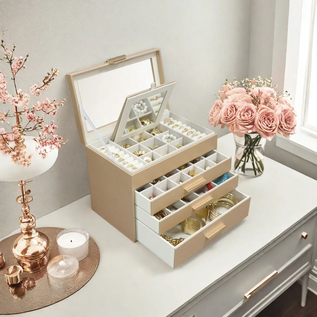 Boîte À Bijoux Avec Mirroir