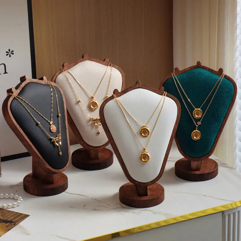Support Bijoux Colliers Bois