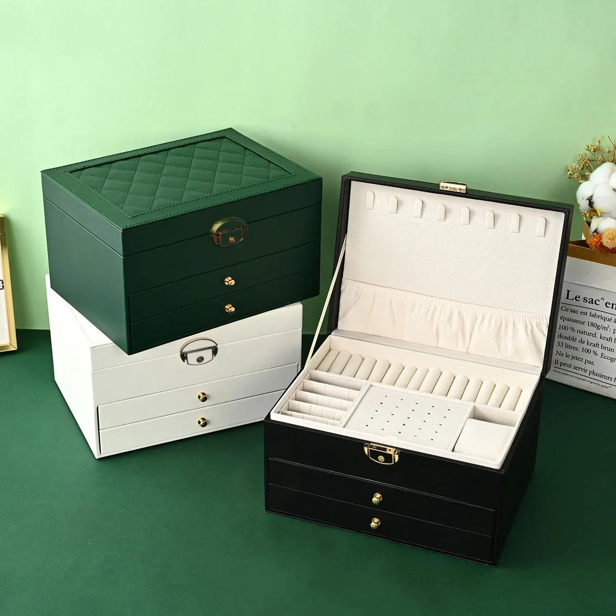 Boîte A Bijoux Femme Cuir